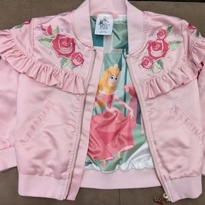 Disney kids Aurora Sleeping Beauty satin jacket
